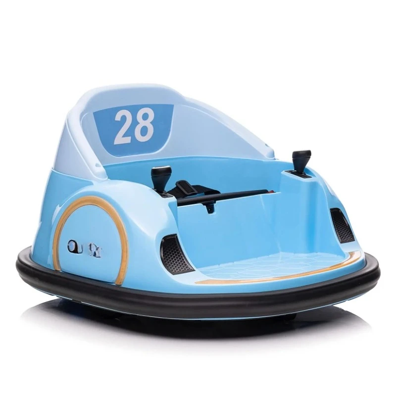 12V Kids Ride On Car Toy, 360° Rotation Electric Bumper Car Toy With Remote Control & Battery Display For Boys Girls
