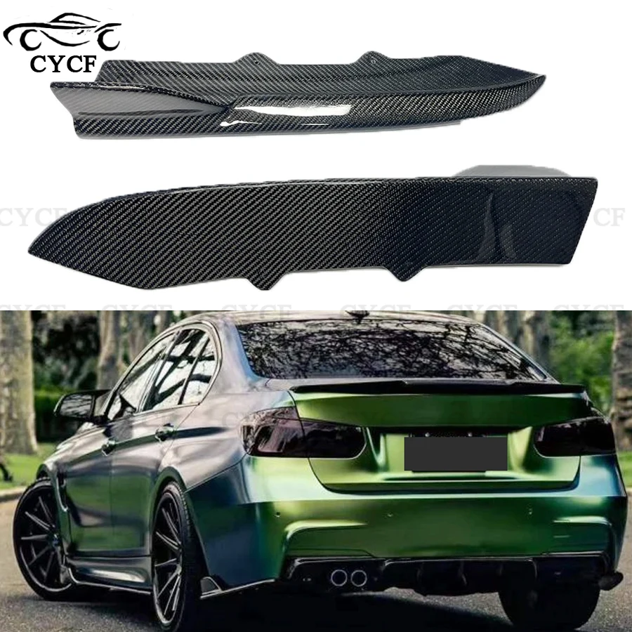 

FD Style Carbon Fiber Rear Bumper Wrap Corner Diffuser Side Spoiler For BMW 3 Series F30 F35 M-Tech M-Sport 2013-2019