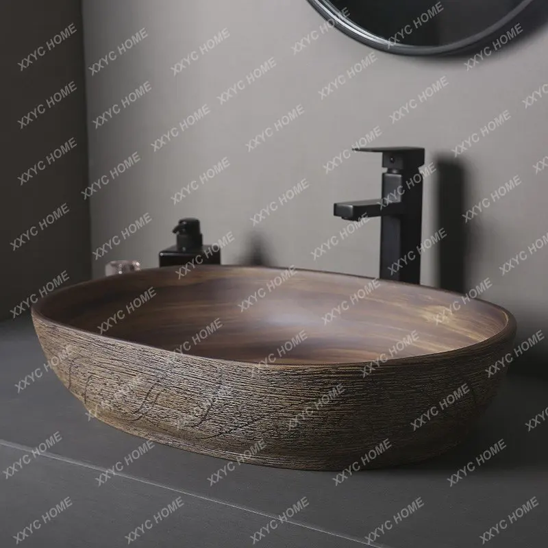 

Ceramic Sinks Countertop Wash Vessel Oval Ing Bathroom Sinks