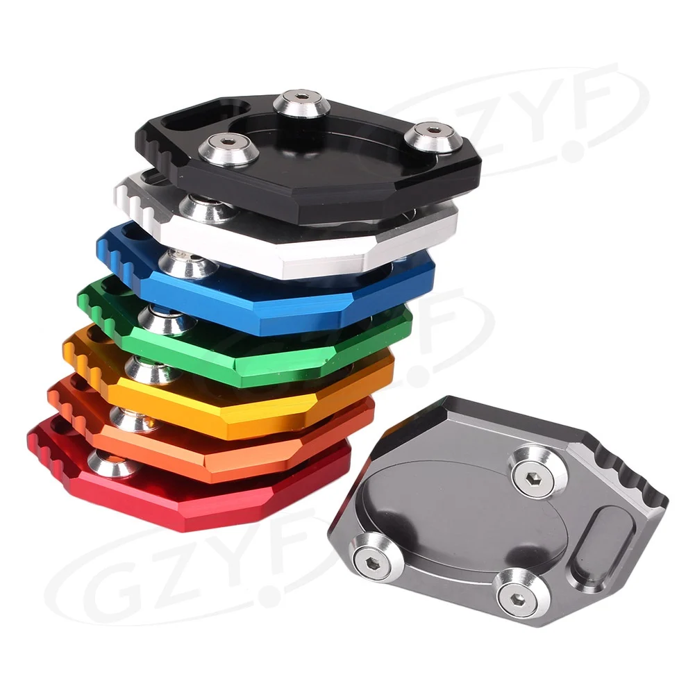 CNC Yan Stand Pad Plaka Kickstand Büyütücü Büyüt Ped Kawasaki Ninja 300R 250 Z250 ZX250 EX300 2013 2014 2015