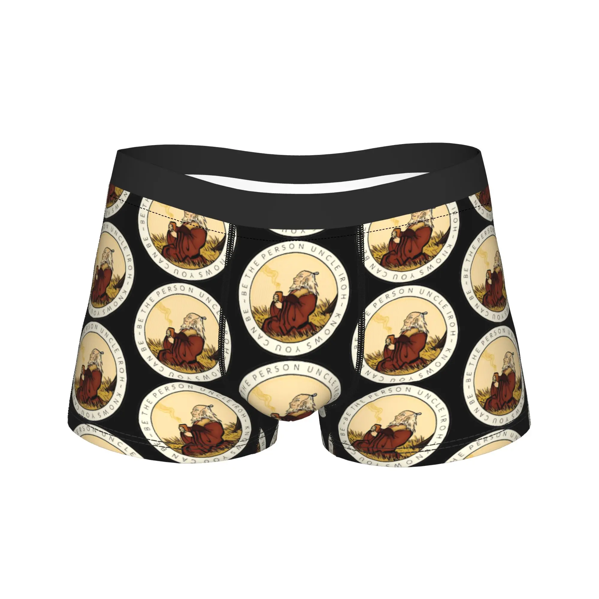 The Person Uncle Iroh Avatars Airbender Underwear  Funny Panties Custom DIY Boxer Brief For Men Pouch Plus Size Boxer Shorts