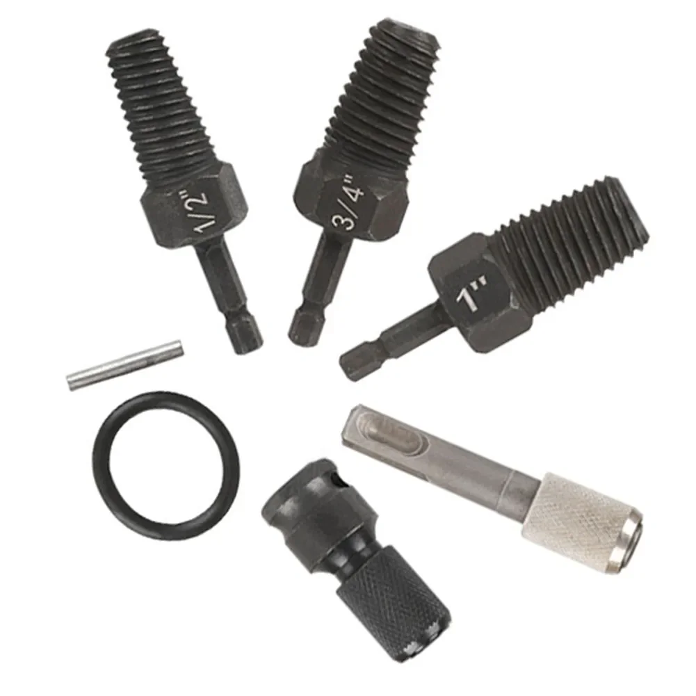 Extractor de tornillos para grifo, Extractor de pernos rotos para tuberías de agua de 1/2 3/4 y 1 pulgada, Extractor de taladro eléctrico para plomería, tornillo de rotura para grifo
