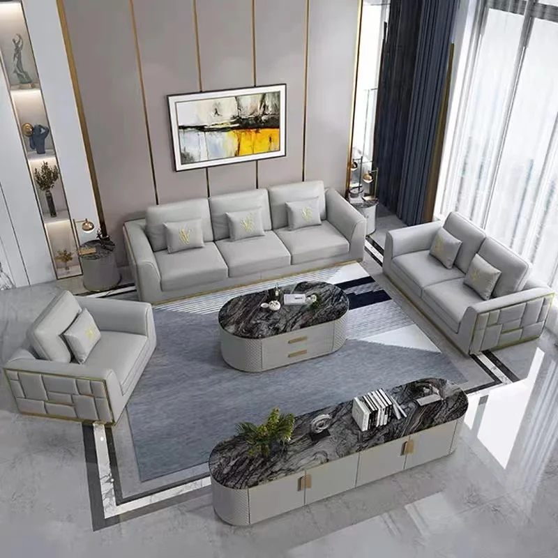 

Скандинавский простой современный легкий роскошный дизайнерский кожаный диван для гостиной, маленькой квартиры, прямой ряд, кожаный художественный квадратный диван