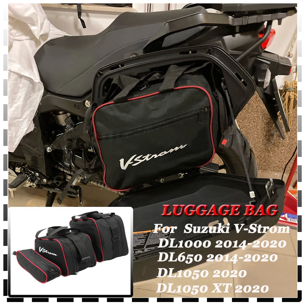 Motorcycle Luggage Bag For SUZUKI V-STROM DL1000 Black Trunk Inner 1000 2014-2020 DL650 DL1050 650