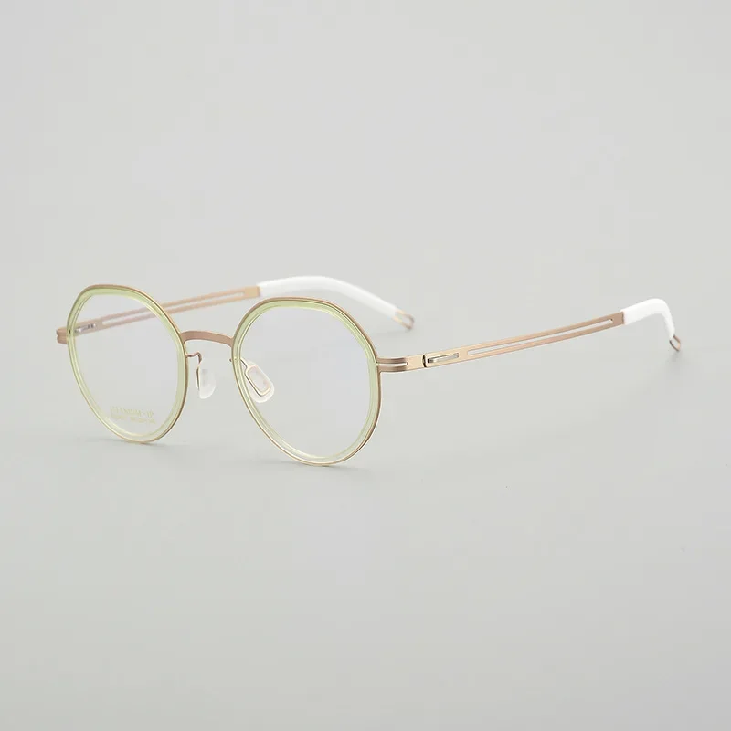 Montura de gafas ovaladas para presbicia miope, gafas retro de ocio graduadas para hombres y mujeres, gafas de literatura Preppy