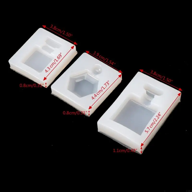 

C1FE Mini Bottle Resin Molds Silicone Molds for Children Epoxy Resin Casting