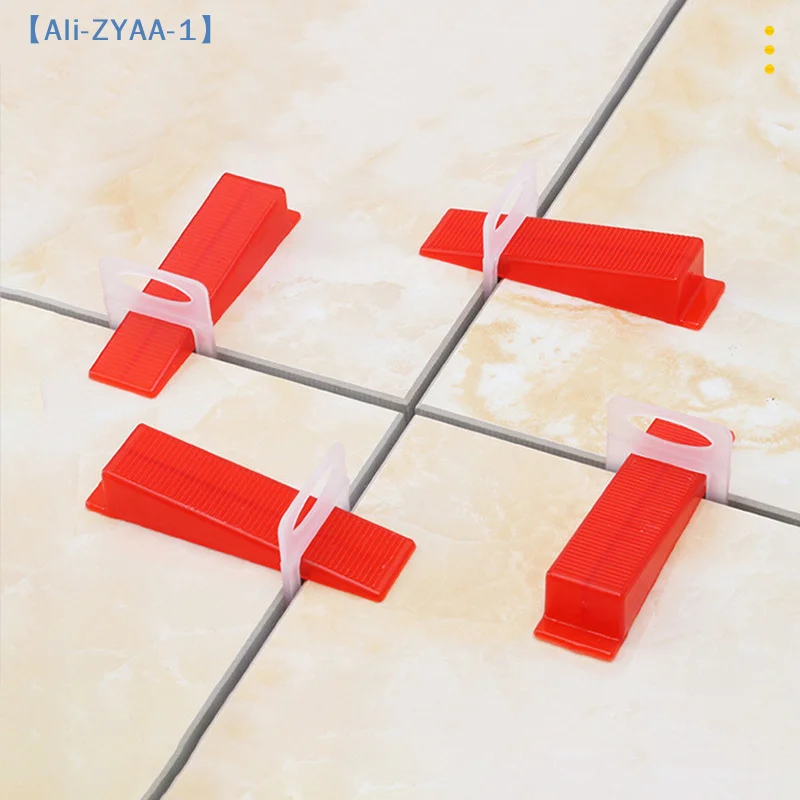 【ZYAA-1】100pcs Ceramic Tile Leveling System Clips Spacers Laying Clips For Tile Laying Floor Wall Construction Tools