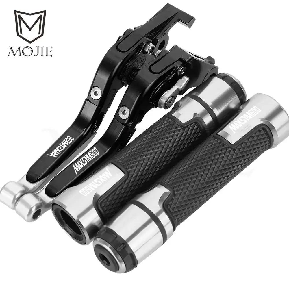 

Motorcycle Accessoriese Adjustable Folding Brake Clutch Levers Hand Grips ends Handlebar FOR SYM MAXSYM600 MAXSYM 600 All Years