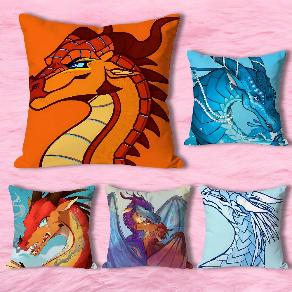 

Novel W-Wings of F-Fire Dragon Celebrity Merchandise All-Match Printed Pillow Case Sofa Car Office Room Decoration Protector