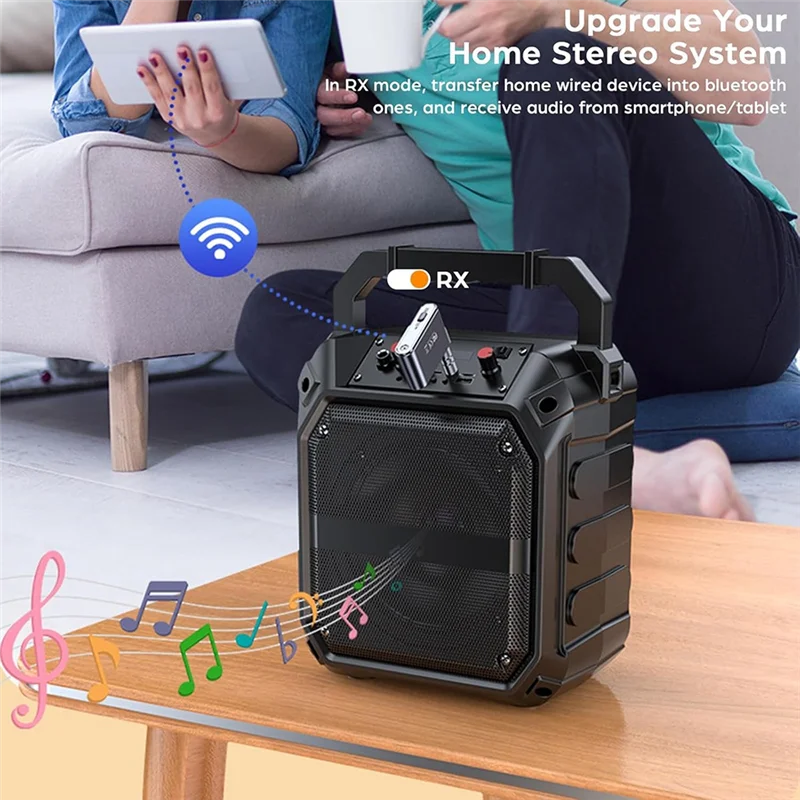 ممتاز-BT-107 بلوتوث 5.4 سيارة استقبال الصوت الارسال الصوت بلوتوث محول للطائرة صغيرة محمولة 3.5 مللي متر مع Mi