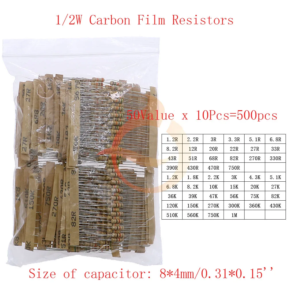 Variant: 0.5W x 500pcs