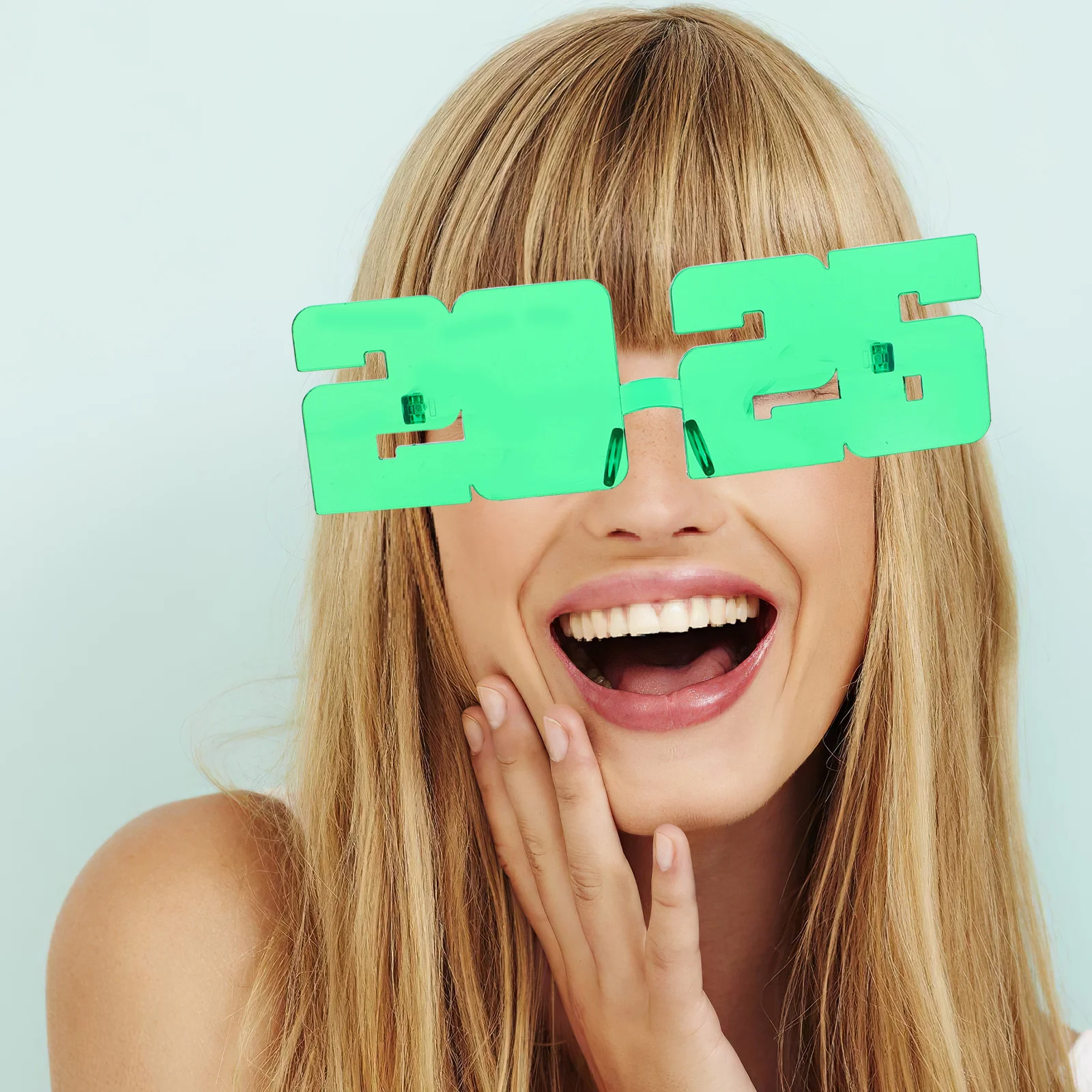 

4Pcs 2026 Plastic Number Glasses New Years Eve Party Photo Booth Props Graduation Eyewear Plastic New Years Eve Glasses