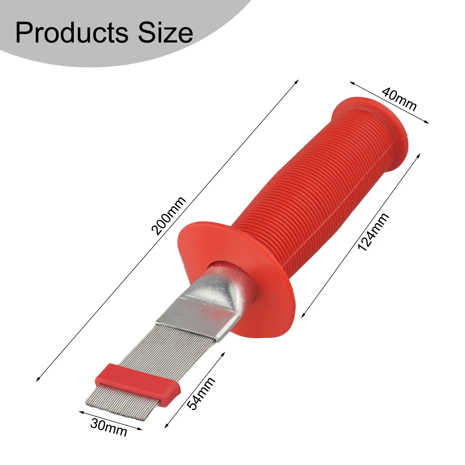 أداة تنظيف الزعانف، مشط زعانف من الفولاذ المقاوم للصدأ، تنظيف فعال وفرز، صيانة تكييف الهواء المنزلي الأحمر #1