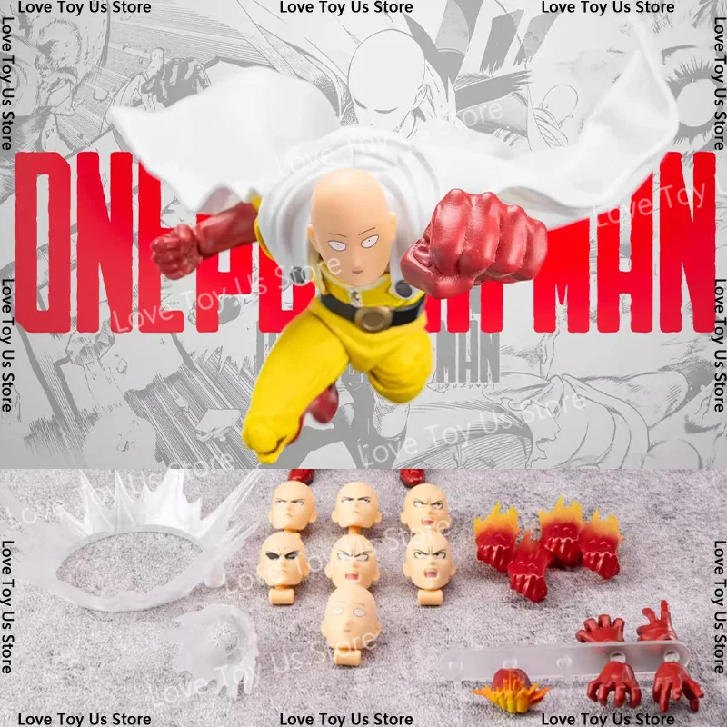 

Amazing Yamaguchi Revoltech Saitama Action Figure – ONE PUNCH-MAN PVC Statue by KAIYODO – Anime Model Collectible Gift