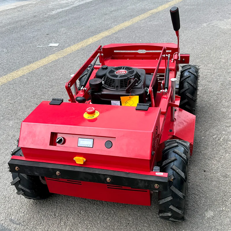 Customized Electric Multi Function Rubber Track Automatic  Remote Control Lawn Mower Lawn and Weed Mower