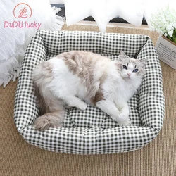 Super Soft Plush Pet Bed, Four Seasons Universal Kennel, Small and Medium Pet Cushion Pad, Cat Nask Sleeping Bed, Pet Warm Mattr