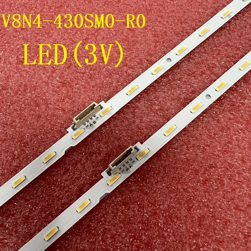 2pcs LED Rétro-Éclairage Pour Samsung UE43NU7470 UE43RU7410U UE43RU7025K UE43RU7400 V8N4-430SM0-R0 BN96-46053A CY-NR043HGHV1V