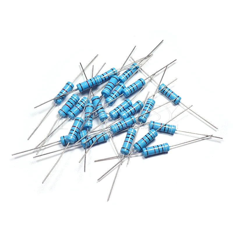 Resistencia de película metálica de 3W, 1%, 1R ~ 1M, 1R, 4.7R, 10R, 22R, 33R, 47R, 1K, 4,7 K, 10K, 100K, 1, 4,7, 10, 22, 33, 47, 4K7 ohm, 10 unidades