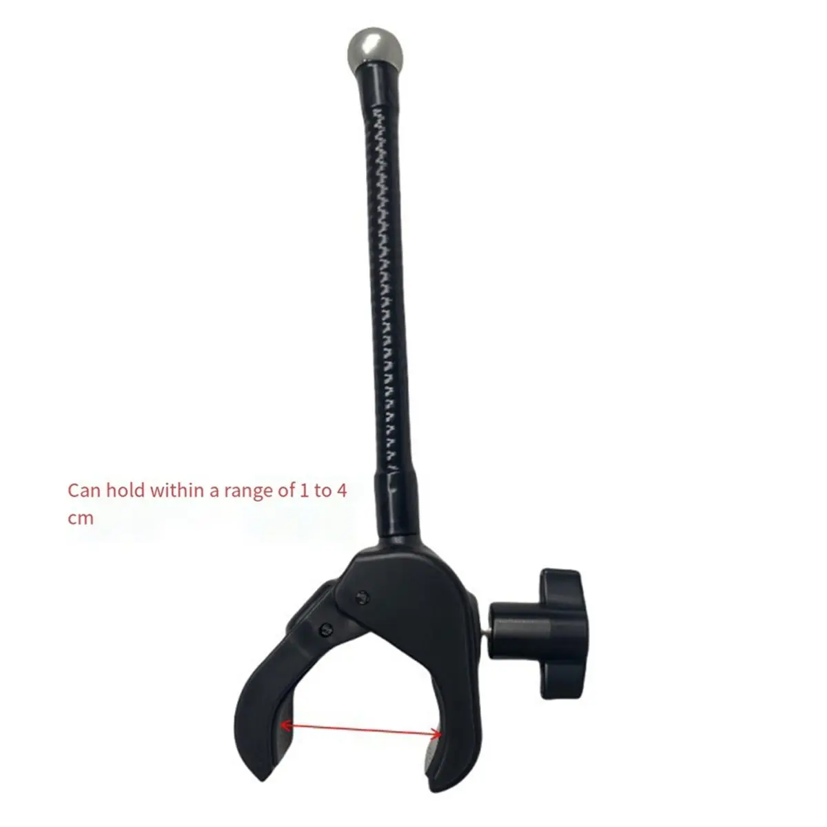 A49T Mic Stand Phone Holder Heavy-Duty Gooseneck Phone Holder 360° Flexible Arm Clip for Mic Stand, Music Stand, Tripod