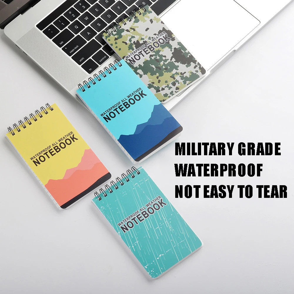 

1p Waterproof Notepad Camouflage Pvc Outdoor Waterproof Notebook Waterproof And Thick Coil Notebook That Is Not Easy To Tear