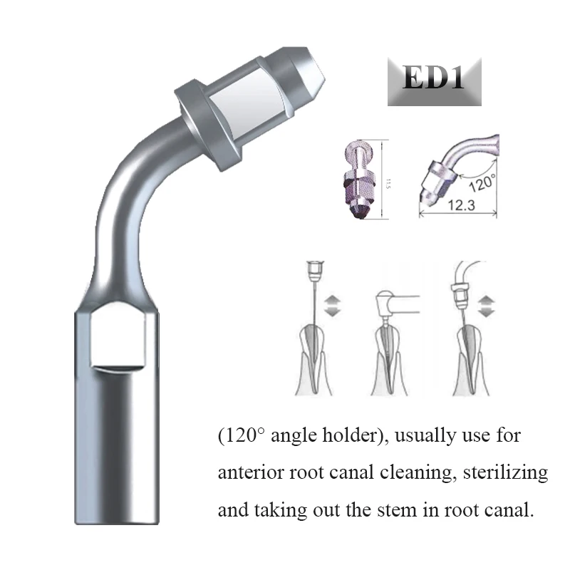 VVDental Root Canal Cleaning Needle is Suitable for SATELEC Handle Softening GumTip Root Canal Therapy VS Handle  ED1 ED3D ED4D