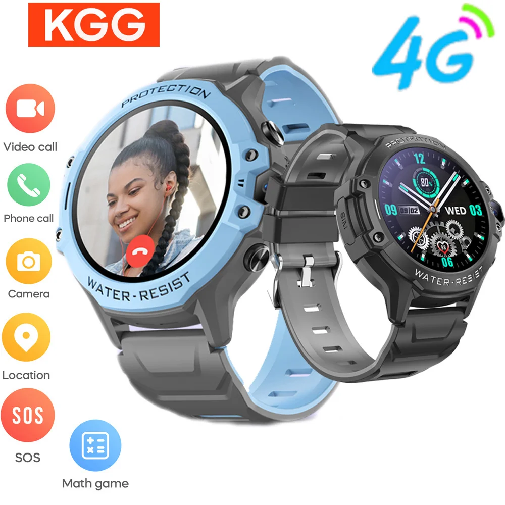 4G Kids Smart Watch GPS LBS WIFI Location SOS Video Call Remote Monitor IP67 Waterproof Smartwatch Children Smart Phone Watch