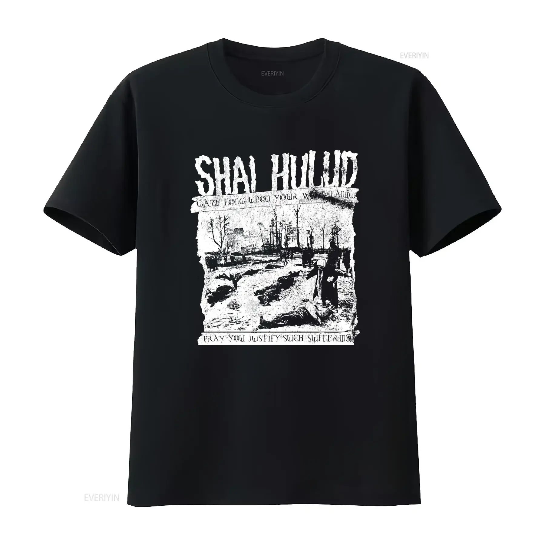 Shai Hulud 2000'S Rare Creation Ruin T Shirt Vintage Punk Rock Design High Quality Print Unique Streetwear vintage Washed