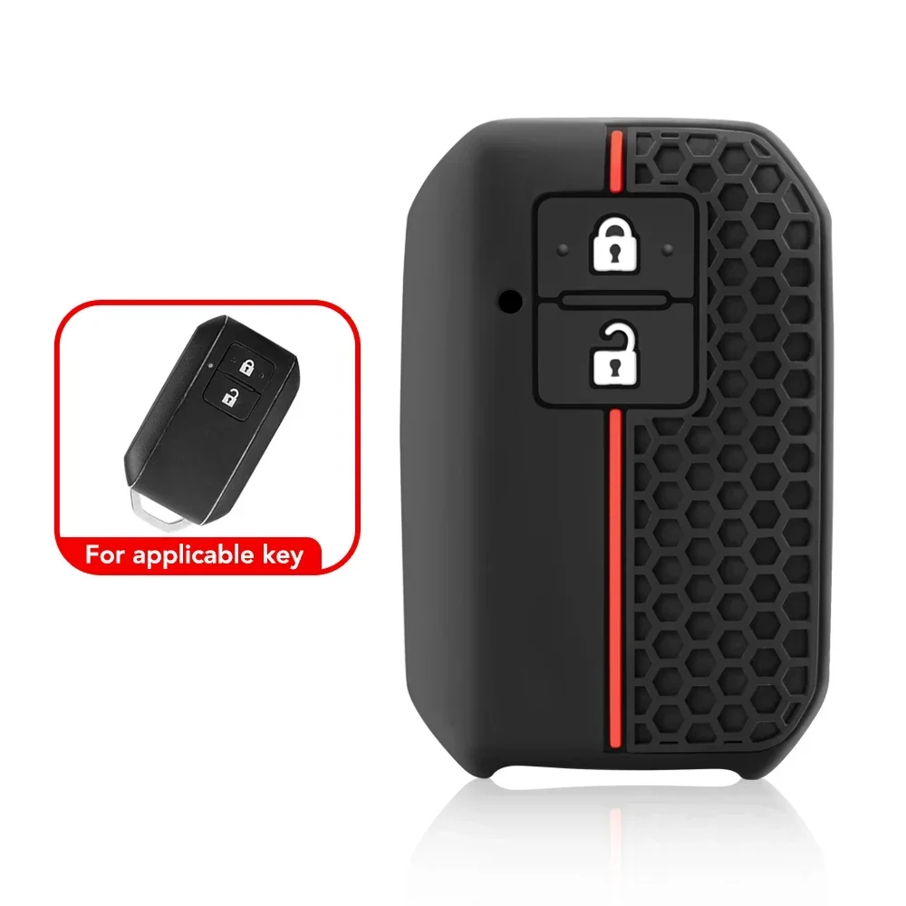 2 أزرار سيليكون البعيد سيارة المفاتيح اكسسوارات مفتاح غطاء الحال بالنسبة لسوزوكي سويفت Ignis Jimney XL7 Ertiga 2020 2021 2022 2023 #2