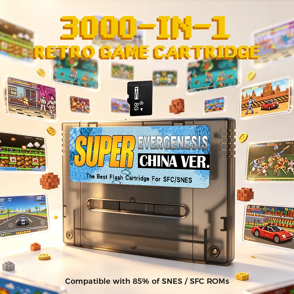 Super EverGenesis Flash Cartri - Retro Gaming Nintendo recension och pris