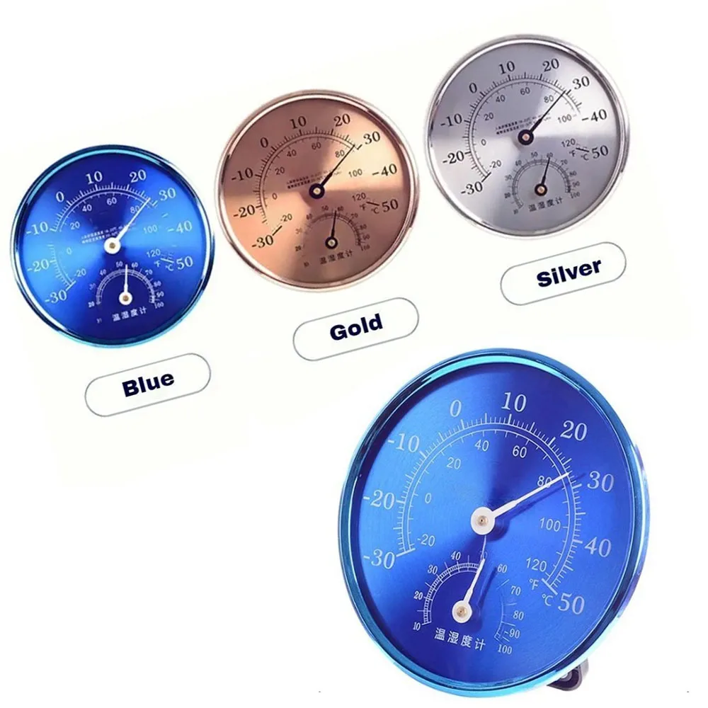

12.7cm Large Thermometer Hygrometer Household -30-50°C/10-99%RH High-precision Wall-mounted/Stand Temperature and Humidity Meter