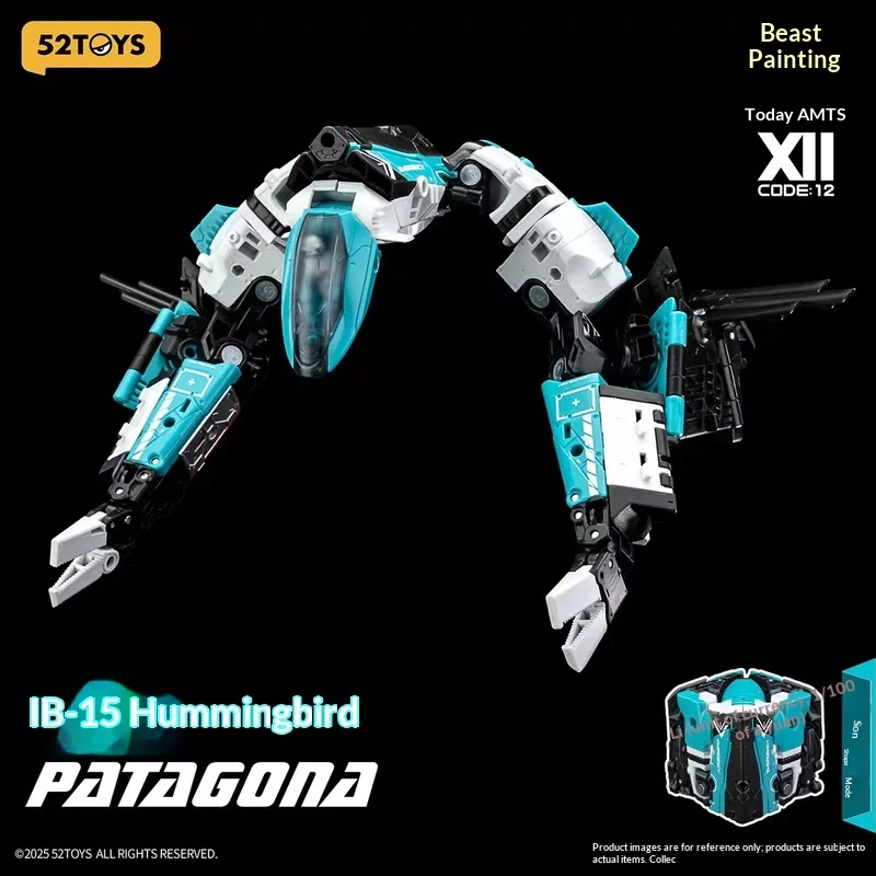 52 brinquedos originais em estoque caixa de besta beija-flor gunfish transformando combinação robô figura de ação modelo mecha brinquedos presentes