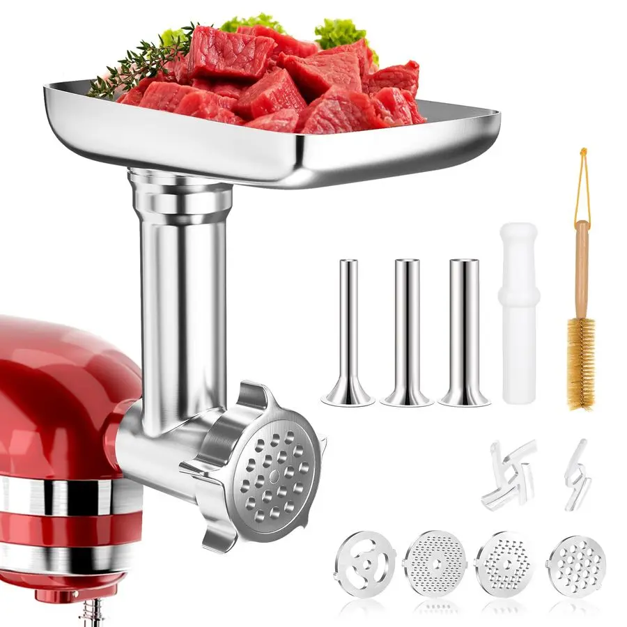 

Насадки для измельчения продуктов для миксеров KitchenAid и Cuisinart SM50. Мясорубки, аппараты для приготовления колбас, кухонные комбайны