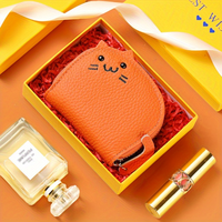 Cat Wallet For Women, Driver's License And ID Holder, Multifunctional Coin Purse With Zipper, Credit Card Protector, Easy-to-Car