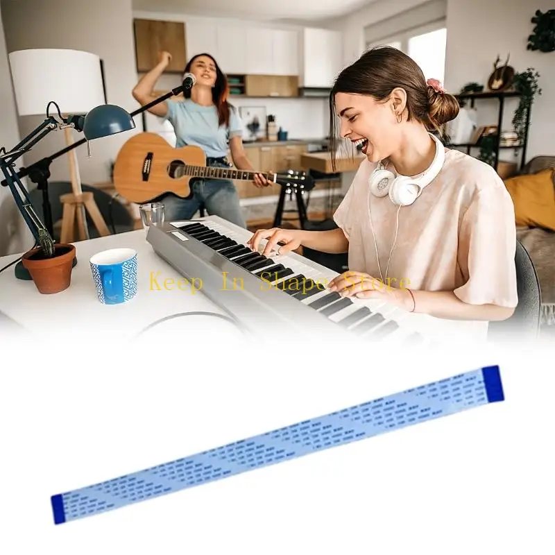 U1JC Electronic Keyboard Repair Ribbon Cable 20 Pin Flat Flexible Extension Internal Cable for 3D Printer, Laptop, Camera