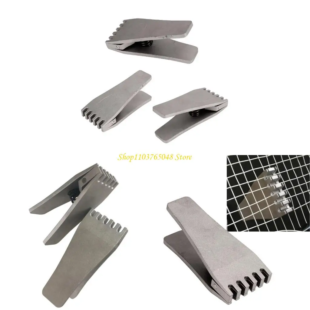 

Компактные летающие зажимы пружинного действия для машины для натягивания струн для бадминтона, легкий аксессуар для крепления струн