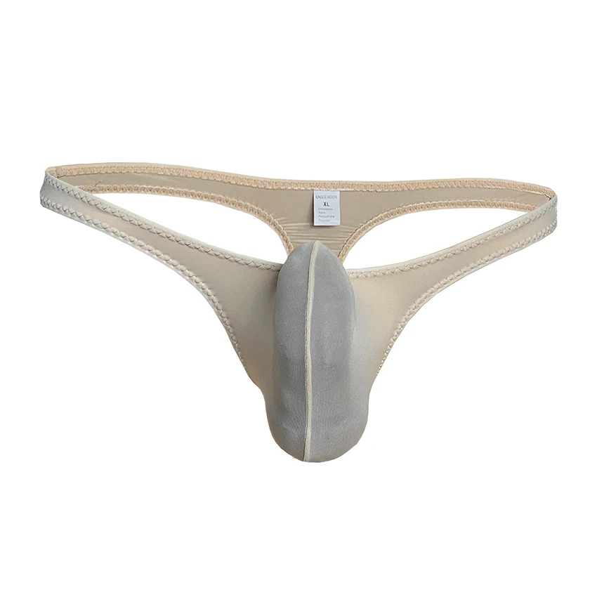Men's Ice Silk Thong Underwear Thin G String Low Rise Soft Stretch Pouch Design Tight Fit Lightweight Breathable Comfortable Men
