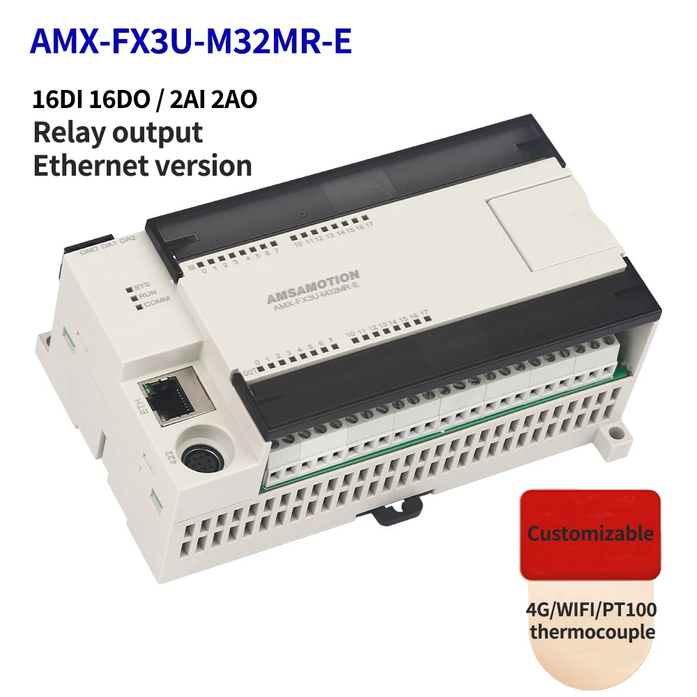 【ミモ】LMO-F-3A/B Amsamotion FX3U-48MR 32MR-E 26MT Replace MELSEC PLC 4AI/2AO 16DI