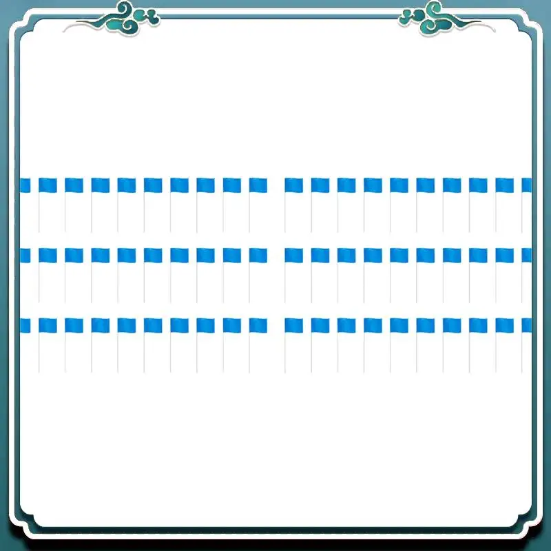 A67K-Marking Flags Marker Flags For Lawn 60 Pack, PVC Small Flags,Marking Flags Lawn Flags, Garden Flags,Survey Flags,Blue