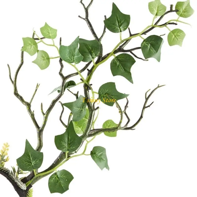 N58f Elegante foglia naturale a fascia naturale con dettaglio corna per le feste per donne accessori e decorazioni