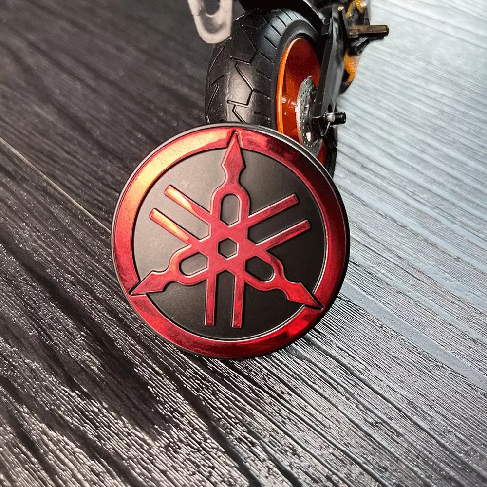 3D Ronde embleemstickers Motorfiets Scooter Modificatie Accessoires 5cm ABS Aluminium Badge Waterdichte stickers