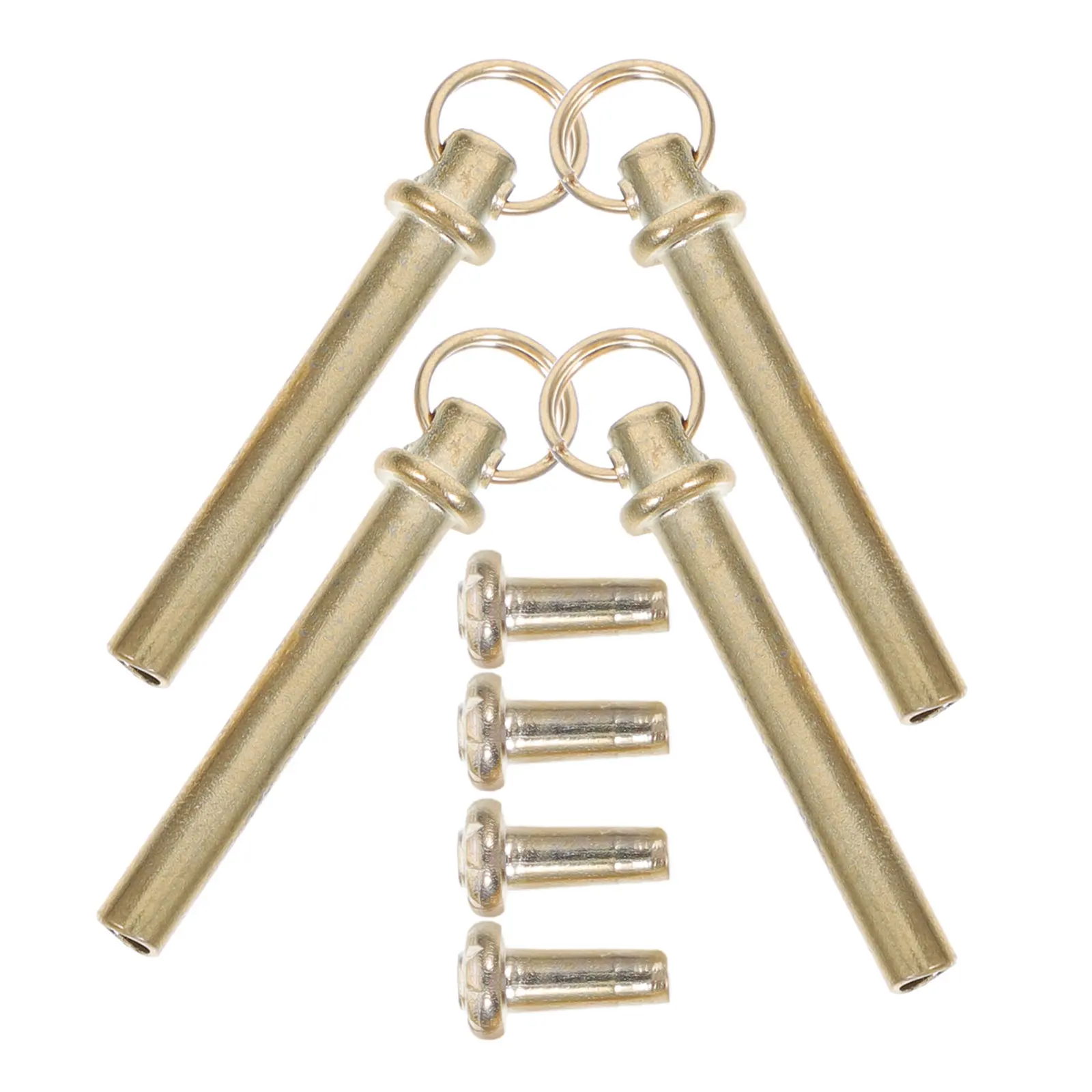 4 Sets Folding Hand Fans Threaded Rivets Handheld Fasteners Handmade Repair Shaft Nuts Kit