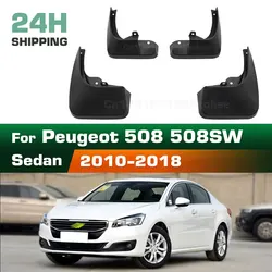 For Peugeot 508 sedan 508SW 2010 - 2018 2011 2012 2013  Fender Mudguard Mud Flaps Guard Splash Flap Mudguards Car Accessories