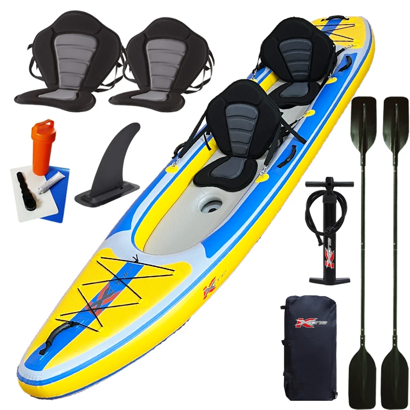 

ZEBEC Kxone Fishing Inflatable Kayak 2 Person Fishing Boat Cheap Kayaks for Sale