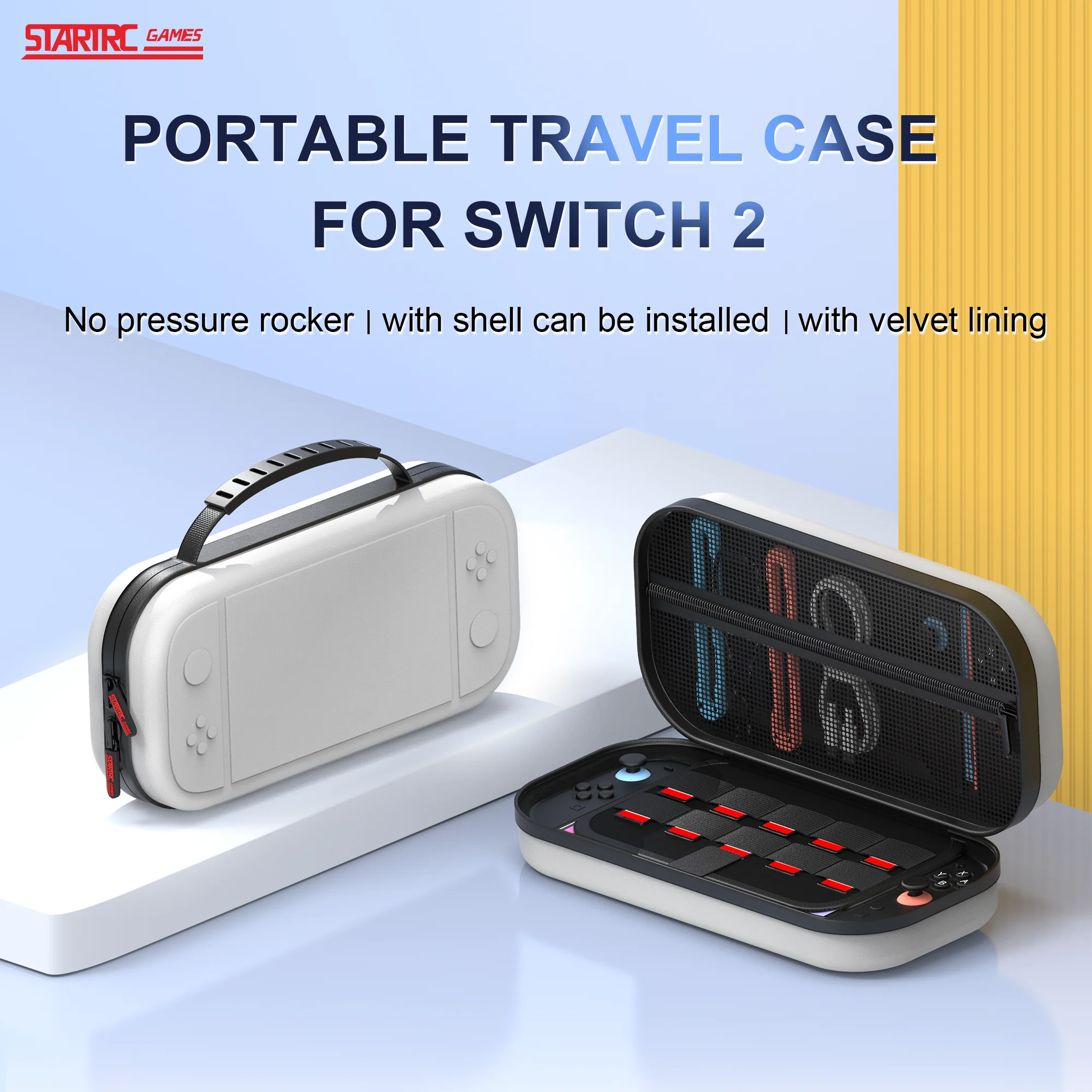 Switch 2 Große Kapazität Tragetasche für Nintendo Switch 2 Tragbare Schlanke Schutztasche für Switch 2 Fasst 10 Spielkassetten