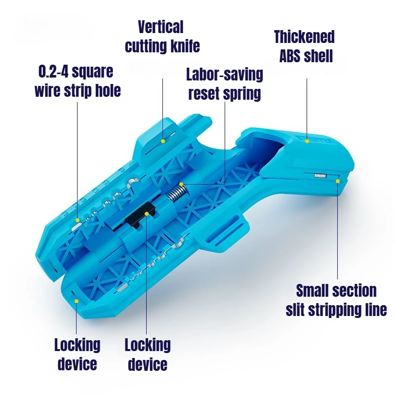 Professional Wire Stripper Multi-function Cable Stripping Tool Wire Peeling Knife Electrician Cables Puller Stripper Hand Tools