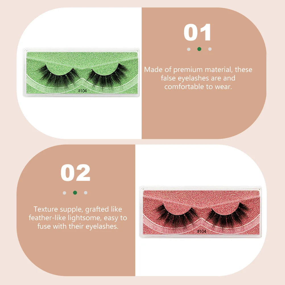 

Eyelashes Set Thick Dense Makeup Lashes For Women Stage Performance Daily False Lashes Wear Beauty Tools