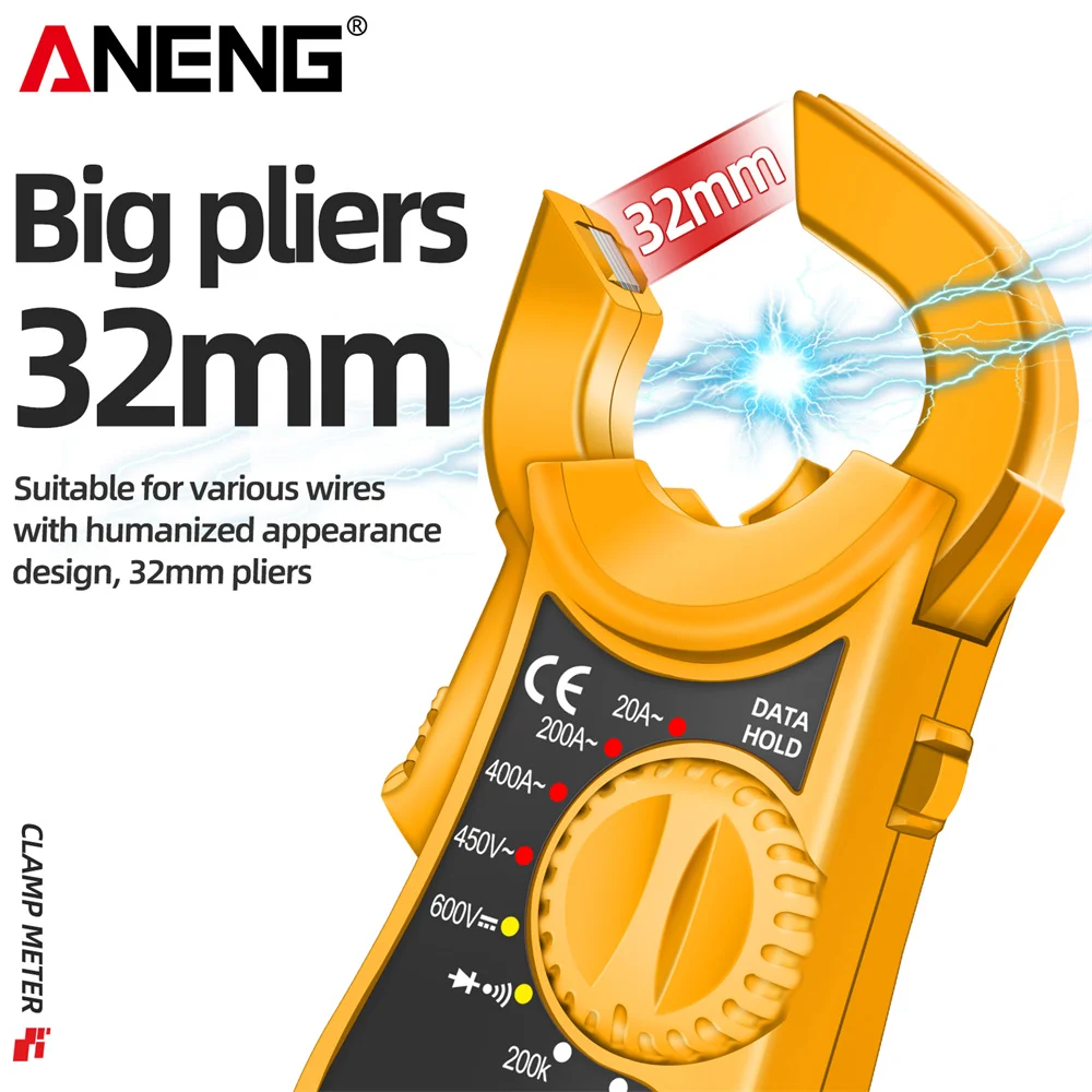 ANENG MT87 1999 conta pinza amperometrica digitale DC/AC multimetro amperometro Tester di tensione NCV Ohm strumento rilevatore di alta precisione