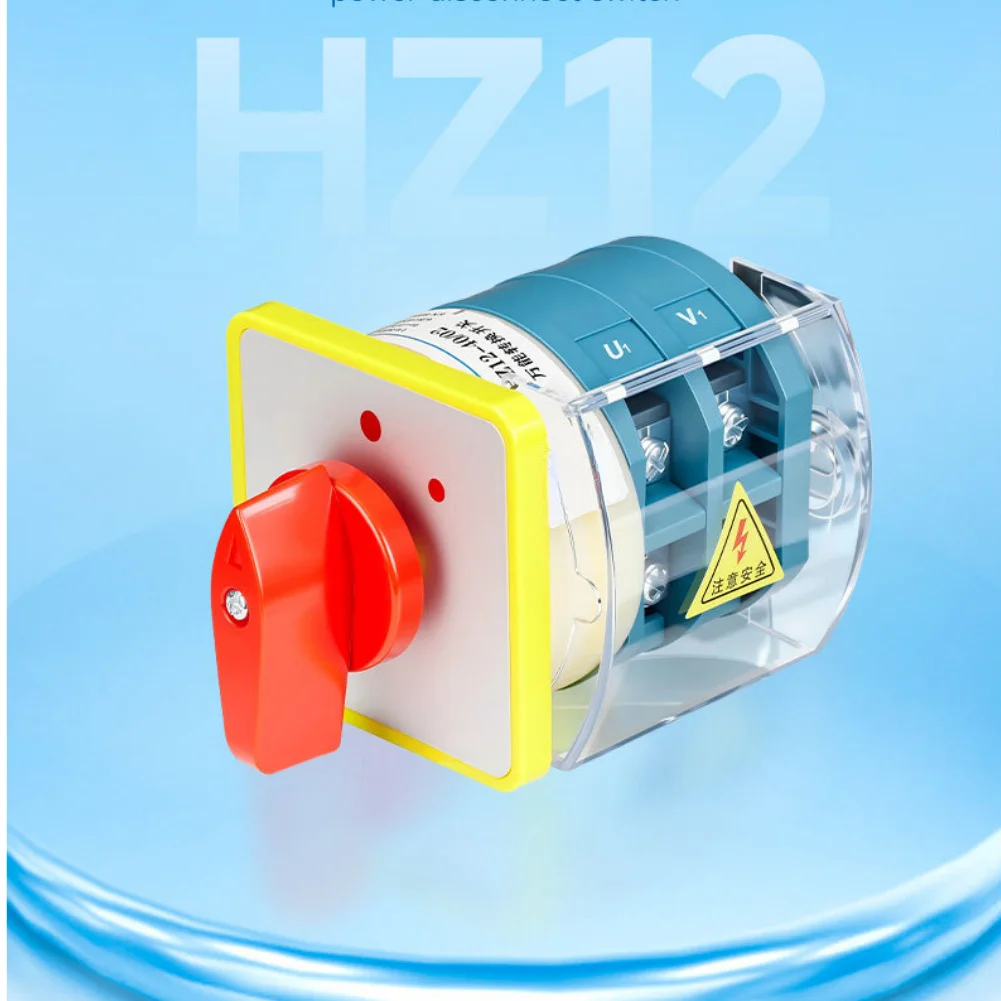 OFF-ON 2 Section Rotary Cam Switch 40A for AC380V 50Hz 60Hz and DC220V Power Control 500V Insulation Voltage HZ12 40/02