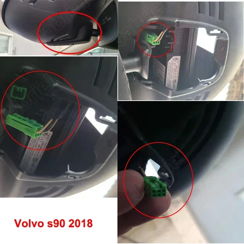 Auto Dvr Plug And Play Power Line Voor Volvo Xc60 Xc90 Xc40 S60 S80 S90 V60 V90 Dashcam Voedingskabel Voor Geely Monjaro Tugella Kx11