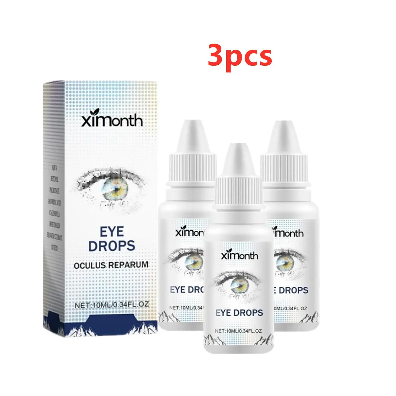 

3PCS 10ml Eye Drops Moisturizing Eyes Effectively Relieve Dryness Refreshed Eyes Serum Health Care For Women And Men